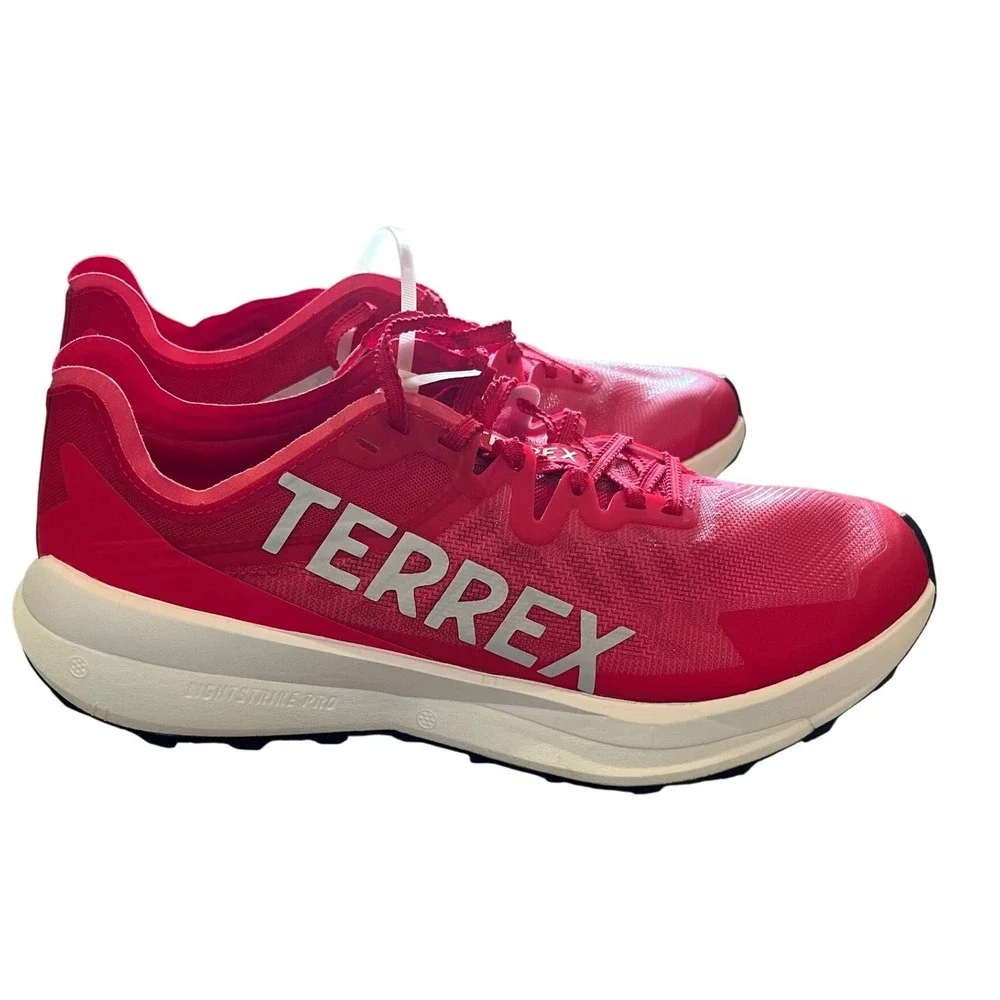 Adidas Terrex Agravic Speed Mens Red Trail Running‎ Shoes IF4029 Size 10 NWT